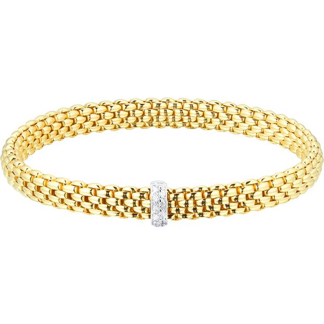 18ct Yellow Gold Vendome Flex'It Diamond 0.10cttw Diamond Bracelet