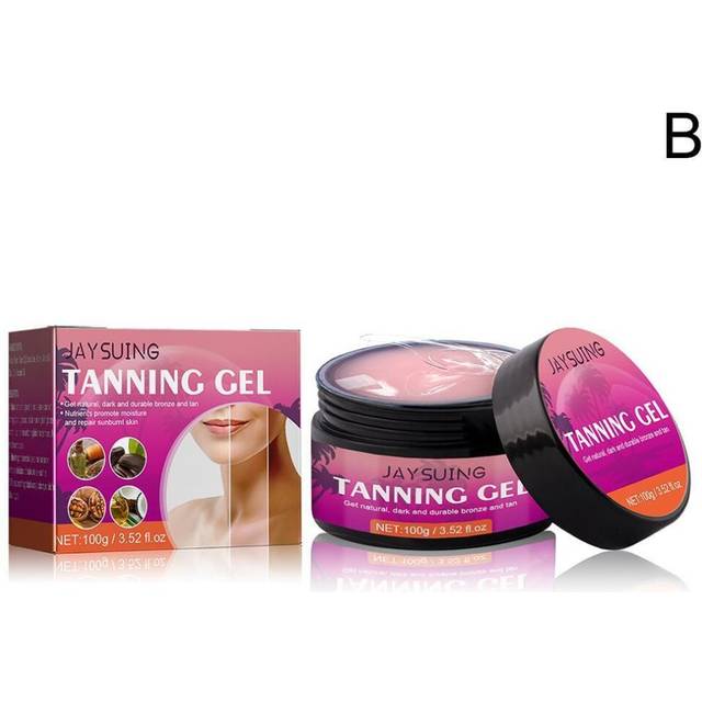 (  Self Tanning Gel Peach) 100g Upgraded Intensive Tanning Luxe Gel Brown Tanning Accelerator Cream