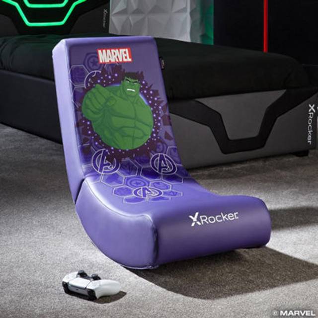 XROCKER MARVEL VIDEO GUNSTOL - HJÄLTE - HULK