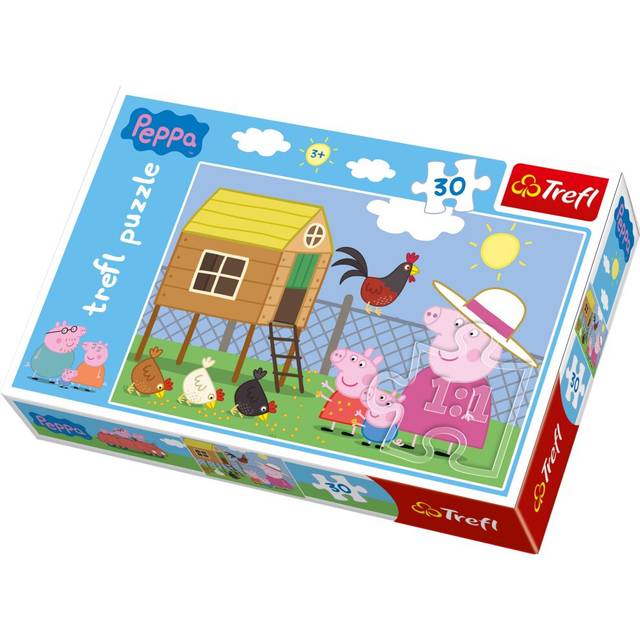(30 Piece Grandma Hen-House) Trefl Peppa Pig Themed Cartoon Kids Jigsaw Puzzle