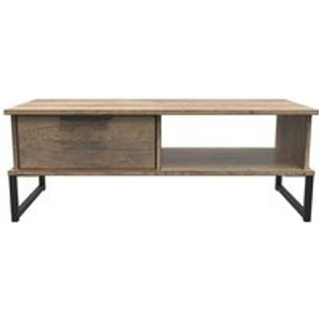 Welcome Furniture Ready Assembled Hong Kong G 1 Drawer Coffee Table In Vintage Oak, Brown