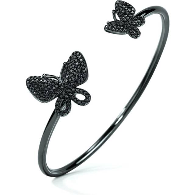 Bracelet Folli Follie Butterflies Sterling silver (Ø 55 mm) - Pink