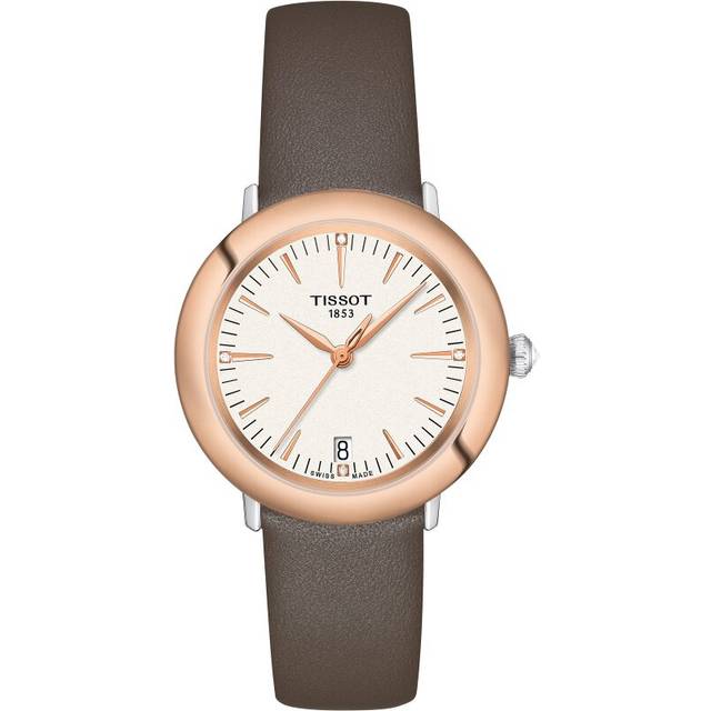 T-Gold Glendora 18K Gold 33mm Ladies Watch Cream