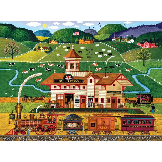 - Charles Wysocki - Fox Hill Farms - 1000 Piece Jigsaw Puzzle