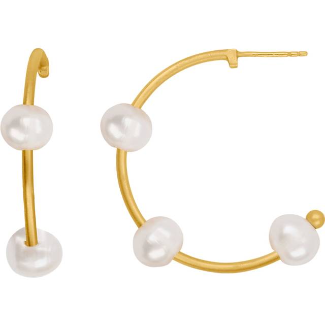 Emily Select Hoops - Förgyllt-Silver Sterling 925 (Onesize)