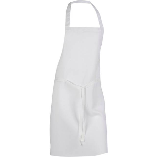 "Cotton Bib Apron Adults Home Baker Cook Pinny 22"" x 34"" (Ivory)"