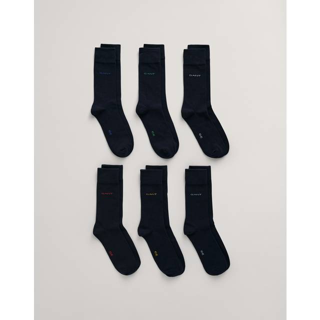 GANT Herr Sexpack mjuka bomullsstrumpor (43-45)