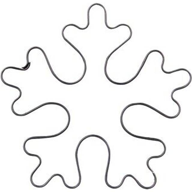 Snowflake mold in stainless steel for unique cookies and gingerbread cookies