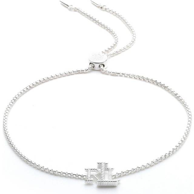 Lauren Ralph Lauren Sterling Silver Logo Toggle Chain Bracelet, Silver