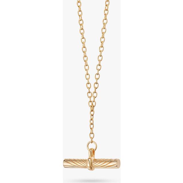 Estee Lalonde Tbar 18ct Gold Plated Necklace ELN04_GP