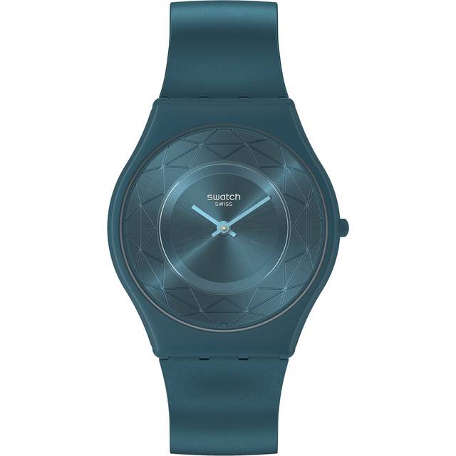 Swatch Auric Whisper Blue Silicone Watch SS08N116