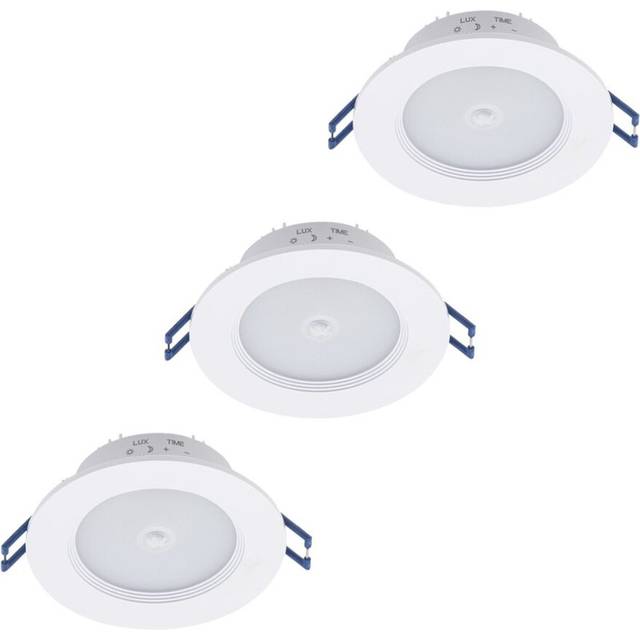 Litecraft Jeune Recessed Downlight Spotlight With Sensor - 3 Pack