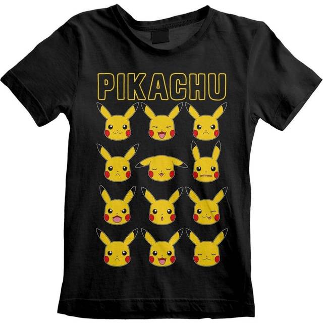 (9-11 Years, Black) Pokemon Childrens/Kids Pikachu T-Shirt