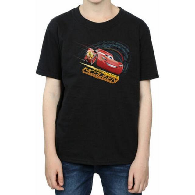 Lightning McQueen Cotton T-Shirt - Black - 7-8 Years