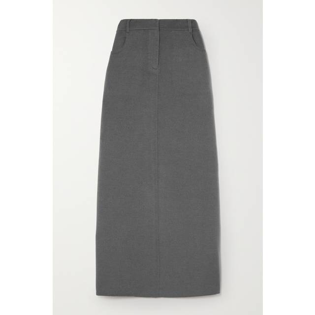 The Frankie Shop - Malvo Wool-blend Maxi Skirt - Gray - small