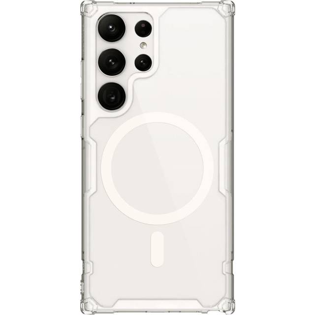 Nillkin For Samsung Galaxy S23 Ultra 5G Case Nature Pro TPU Magnetic Case Thin Transparent Shockproof Soft Back Cover For  Samsung S23 Plus Samsung Galaxy S23 Ultra white