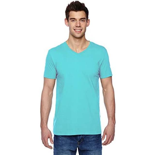 Fruit of the Loom Men's Crew T-Shirt (2 Pack)  Scuba Blue  Medium
