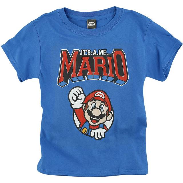 Super Mario Kids - It's A Me, Mario T-Shirt blue - 4 Years