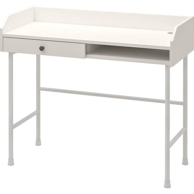 HAUGA skrivbord, vit, 100x45 cm