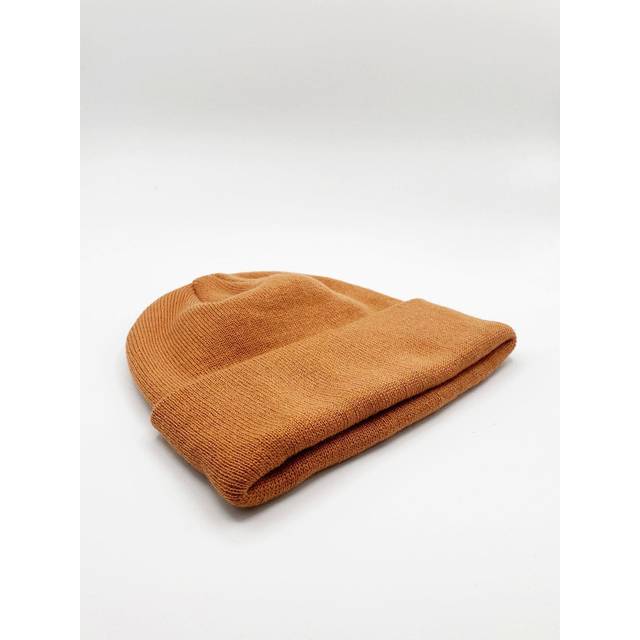 SVNX Mens Knitted Fisherman Beanie - Brown - One Size