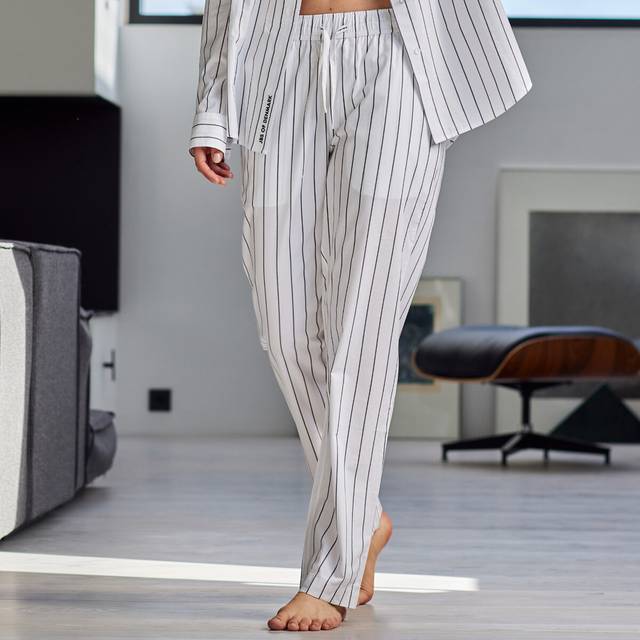 JBS of Denmark Bamboo Blend pyjamasbyxor, vit, Storlek: XS, Kvinnor
