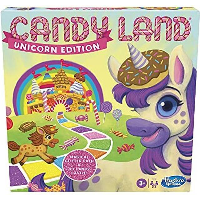 Hasbro Gaming Candy Land Unicorn Edition Toddler Games  Unicorn Toys  Perfect Kids Gifts  Board Games  Ages 3 and Up (Amazon Exclusive)