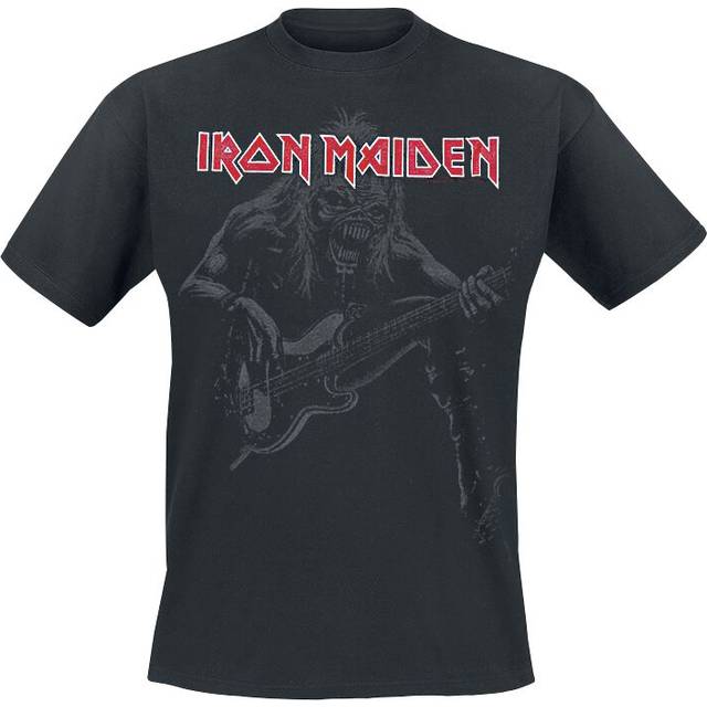 Iron Maiden T-shirt - Eddie Bass - S 5XL - för Herr - svart