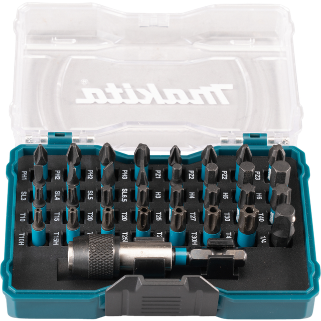 E-12441 33 Piece Black Impact Driver Impact Screwdriver Bit Set + Holder - Makita