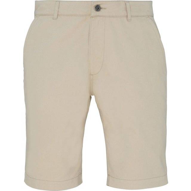 (2XL, Natural) Asquith & Fox Mens Casual Chino Shorts
