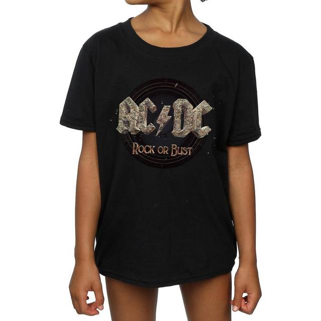 Rock Or Bust Cotton T-Shirt - Black - 5-6 Years