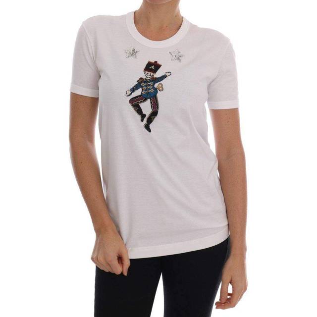 Dolce & Gabbana White Cotton Fairy Tale T-Shirt - IT36|XXS (IT38|XS)