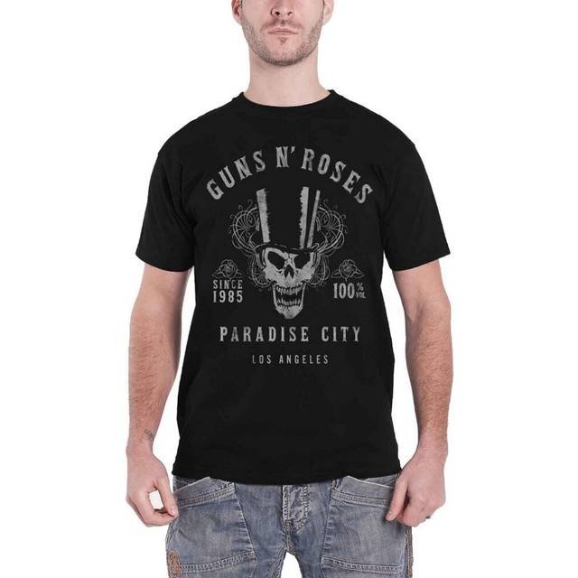 (XL, Black) Guns N Roses Unisex Adult 100% Volume T-Shirt