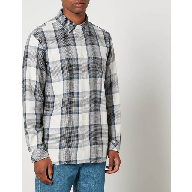 Samsøe Samsøe Damon Cotton-Blend Shirt - M - Grey