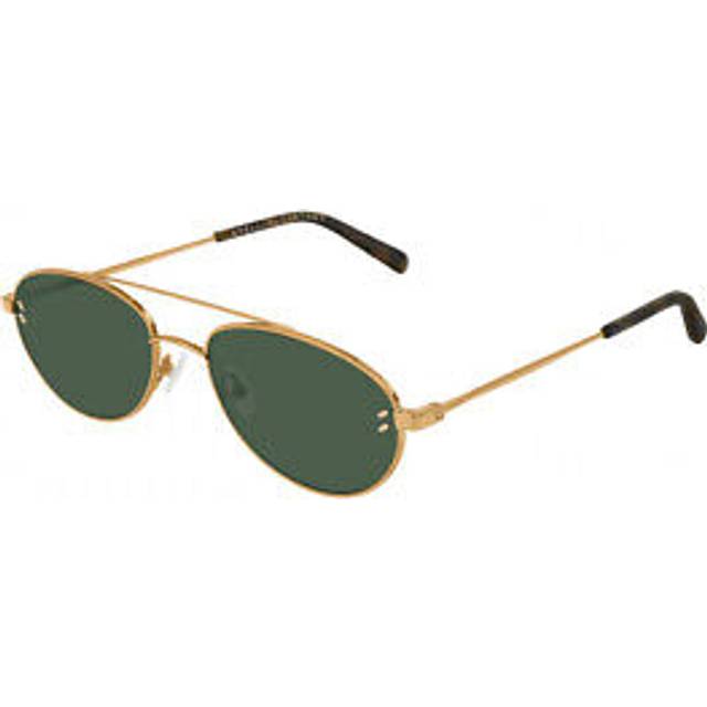 Stella McCartney Unisex SC0180S 001 Outlet sunglasses Metal Gold Green Pilot Normal