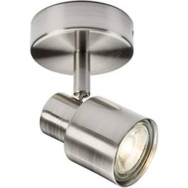 KnightsBridge 230V GU10 Single Spotlight, Brushed Chrome