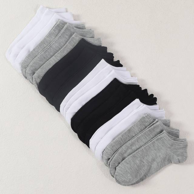 SHEIN 20 Pairs Women&#39;s Colorful Ankle Socks, Thin Casual Fashion Low Cut Socks For Summer