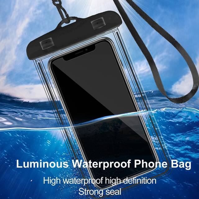 SHEIN Universal Waterproof Phone Pouch, Waterproof Phone Case Compatible For Compatible With IPhone 14 13 12 11Pro Max XS Plus Compatible With Compatible Wi