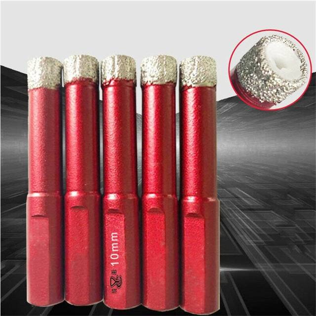 (10mm) 6-14mm Marble Diamond Dry Playing Hole Saw Drill Bits Ceramic Tile Glass Cutter