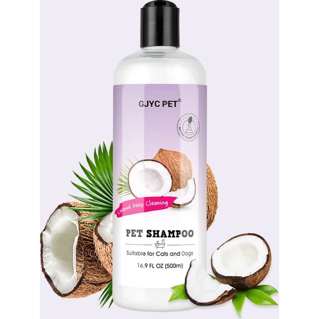 GJYC PET Coconut Deep Cleaning Dog Shampoo 16.9 Oz | Natural Pet Shampoo Made From Natural Ingredients | Safe For Kittens