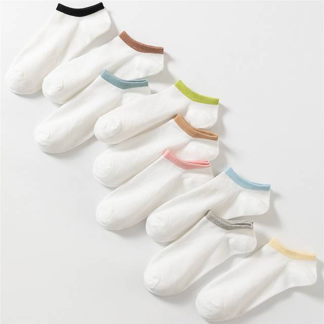 SHEIN 9 pairs of color-block screw socks