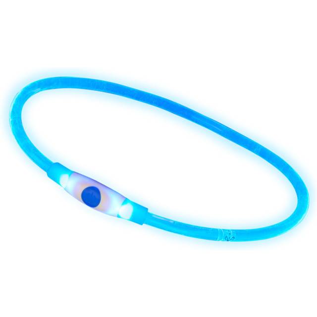 Cut to Size LED Dog Collar Light Up Safety Collar - Blue
