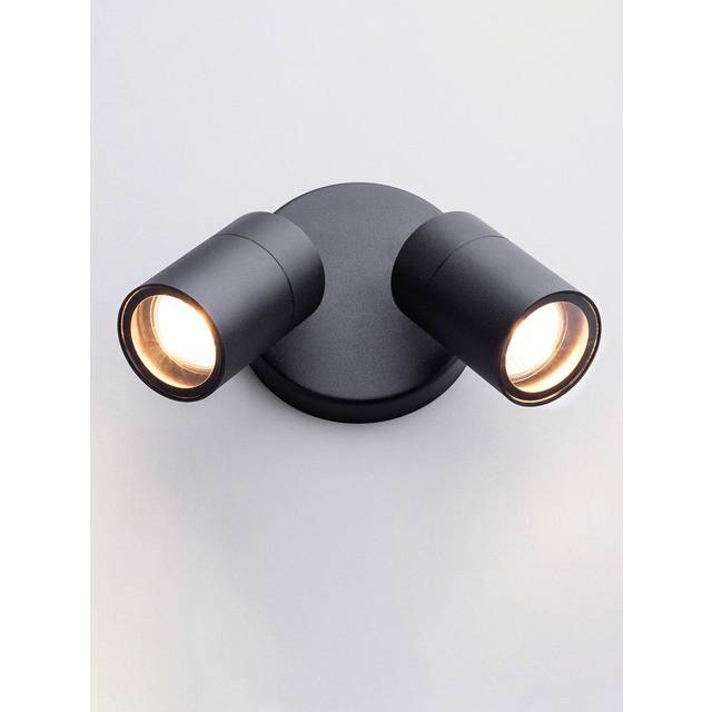 Jared Twin Outdoor Wall Light, Black