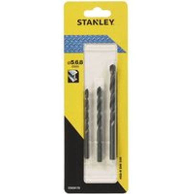 Stanley 3 Piece HSS-R Drill Bit Set