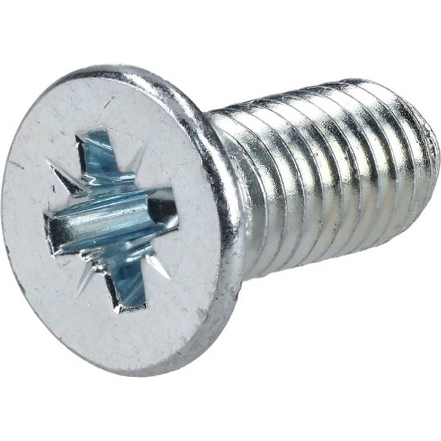 R-TECH 337080 Pozi Countersunk Machine Screws BZP M5 12mm - Pack O...