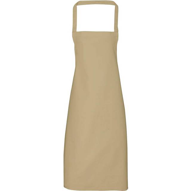 (One Size, Khaki) Premier Ladies/Womens Slim Apron (no Pocket) / Workwear