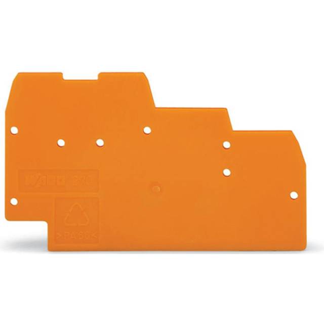 WAGO 270-321 1mm End & Inner plate for 3-Deck 3-Cndtr. T-Blocks Orange