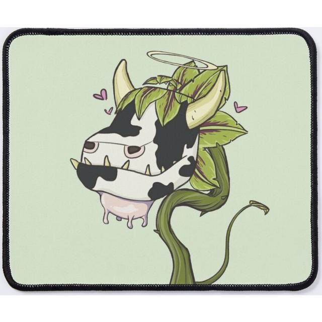 Mouse Pad Cute Cowplant 11.8 x 9.8 inch Computer Mat Gaming Office Mousepad