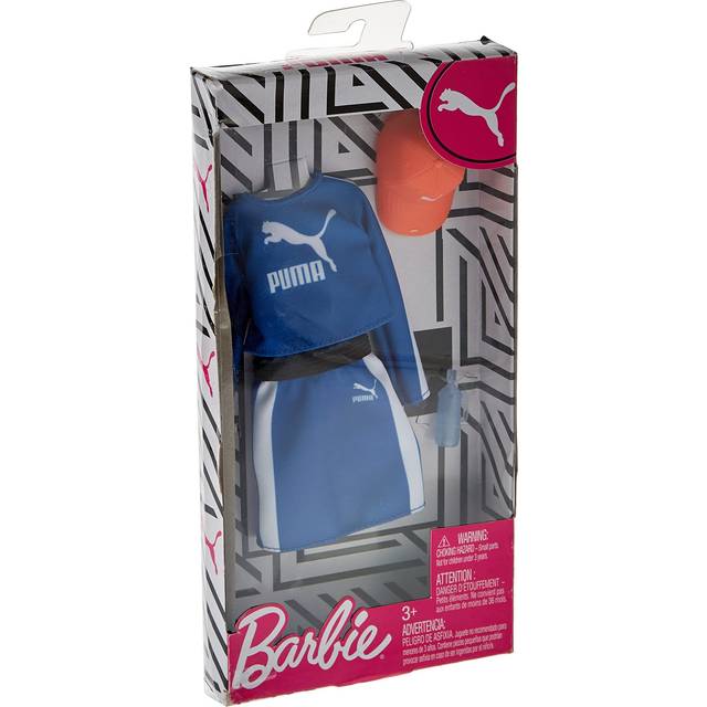 Barbie GHX82 Clothes: Puma Branded Outfit for Doll with 2 Accessories, Multi