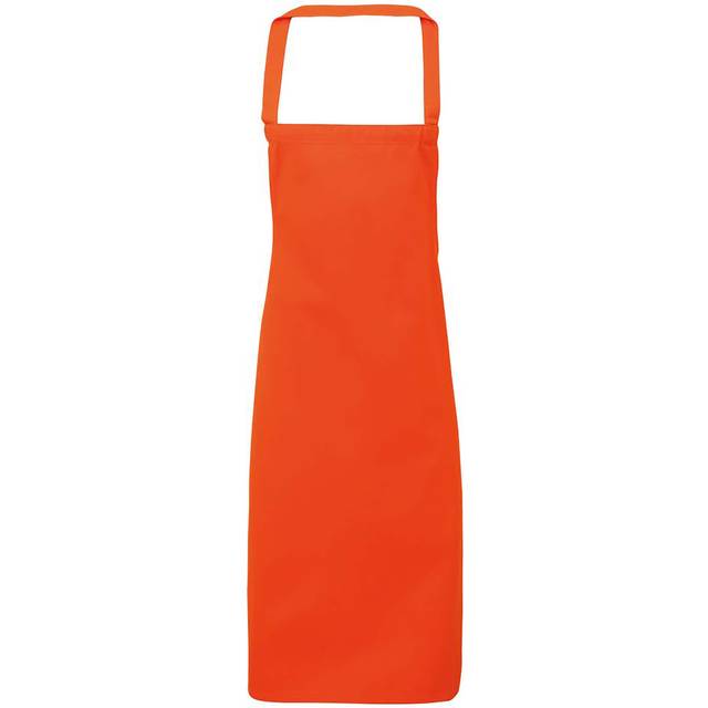 (One Size, Orange) Premier Ladies/Womens Slim Apron (no Pocket) / Workwear