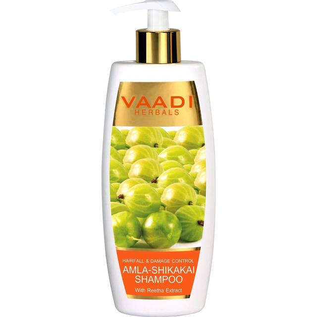 Vaadi Herbal Organic Anti Dandruff Shampoo With Amla Shikakai Reetha Sulphate & Paraben Free 350 ml